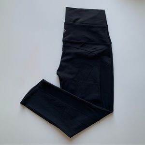 Rare Lululemon Laser Cut Side Panel Crop Leggings